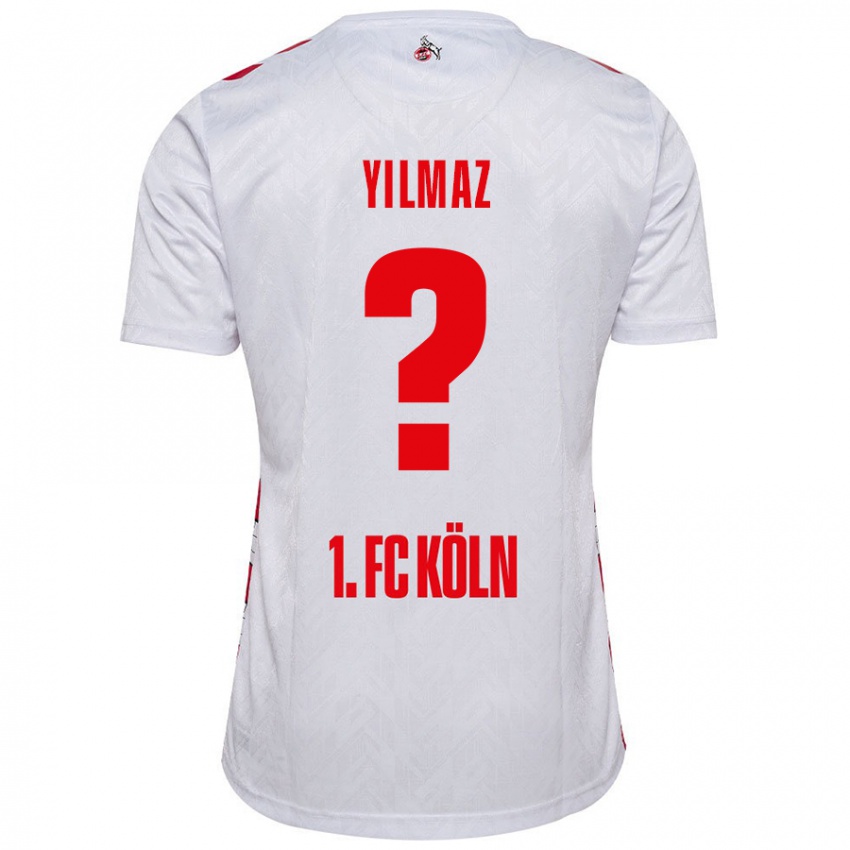 Niño Camiseta Abdul-Malik Yilmaz #0 Blanco Rojo 1ª Equipación 2024/25 La Camisa Argentina