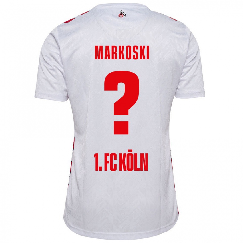 Niño Camiseta Kristian Markoski #0 Blanco Rojo 1ª Equipación 2024/25 La Camisa Argentina