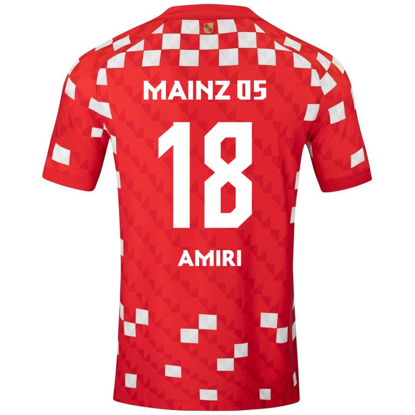 Niño Camiseta Nadiem Amiri #18 Blanco Rojo 1ª Equipación 2024/25 La Camisa Argentina