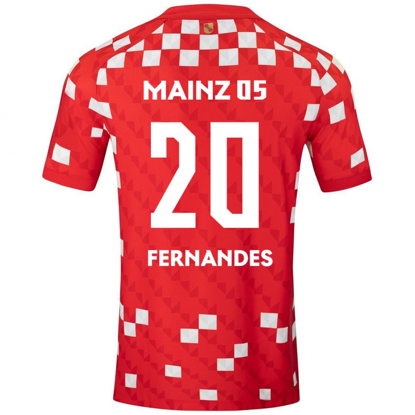 Niño Camiseta Edimilson Fernandes #20 Blanco Rojo 1ª Equipación 2024/25 La Camisa Argentina