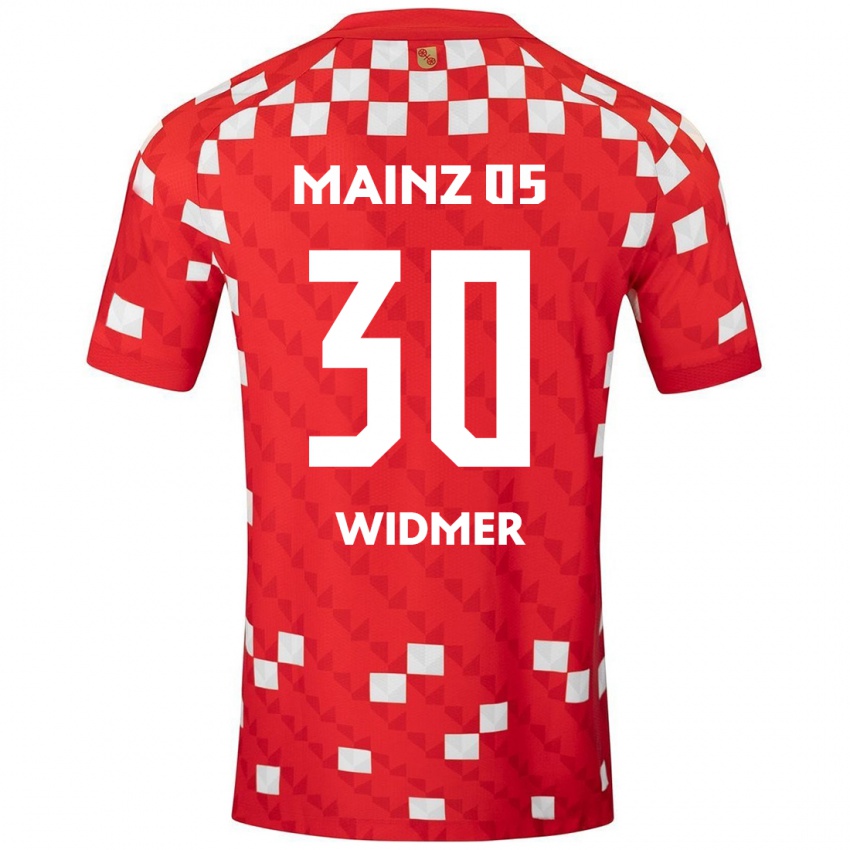 Niño Camiseta Silvan Widmer #30 Blanco Rojo 1ª Equipación 2024/25 La Camisa Argentina