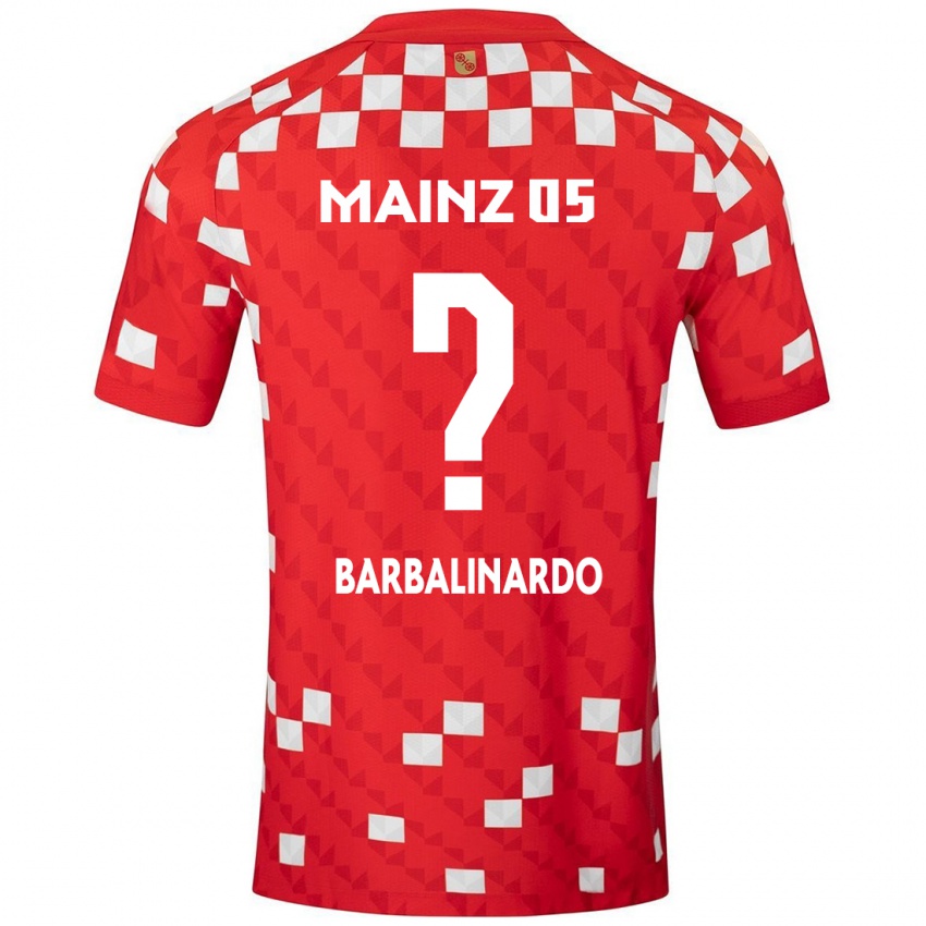 Niño Camiseta Jordan Barbalinardo #0 Blanco Rojo 1ª Equipación 2024/25 La Camisa Argentina