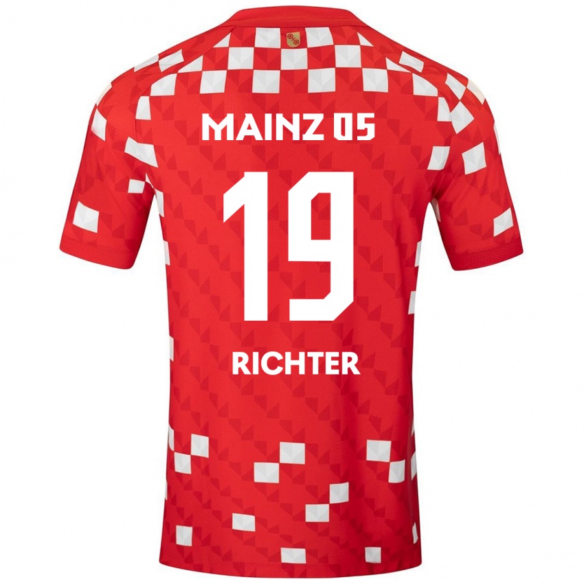 Niño Camiseta Marc Richter #19 Blanco Rojo 1ª Equipación 2024/25 La Camisa Argentina