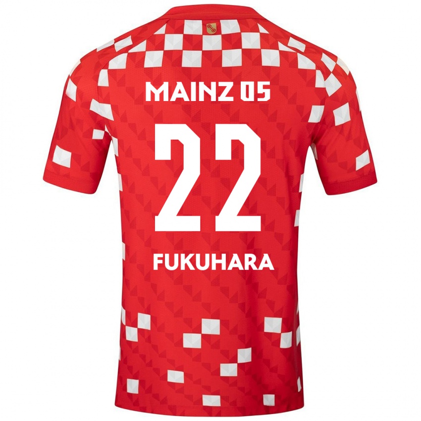 Niño Camiseta Yuuka Fukuhara #22 Blanco Rojo 1ª Equipación 2024/25 La Camisa Argentina