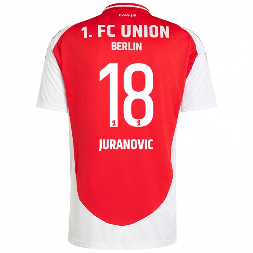 Niño Camiseta Josip Juranovic #18 Rojo Blanco 1ª Equipación 2024/25 La Camisa Argentina