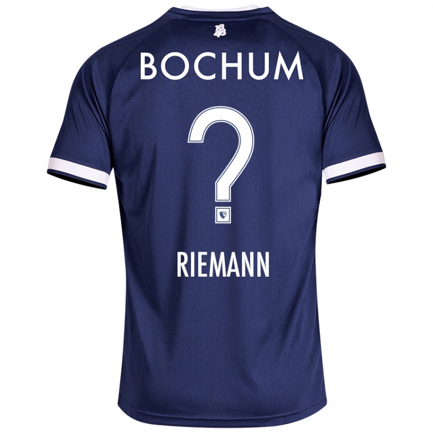 Niño Camiseta Manuel Riemann #0 Azul Oscuro 1ª Equipación 2024/25 La Camisa Argentina