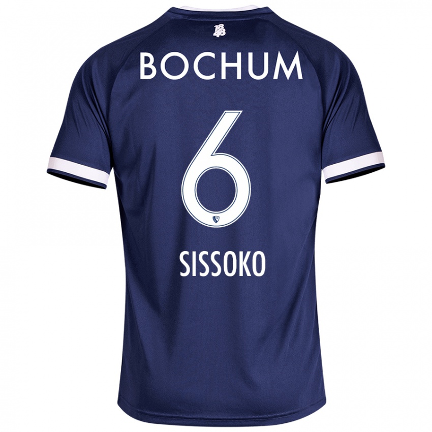 Niño Camiseta Ibrahima Sissoko #6 Azul Oscuro 1ª Equipación 2024/25 La Camisa Argentina