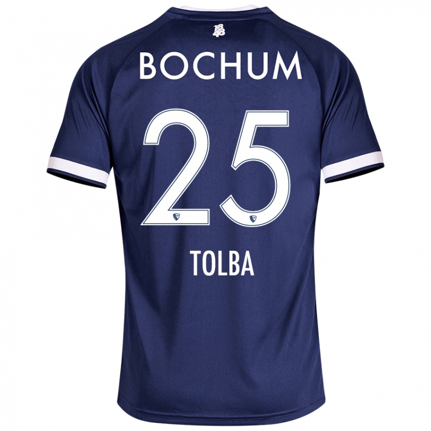 Niño Camiseta Mohammed Tolba #25 Azul Oscuro 1ª Equipación 2024/25 La Camisa Argentina