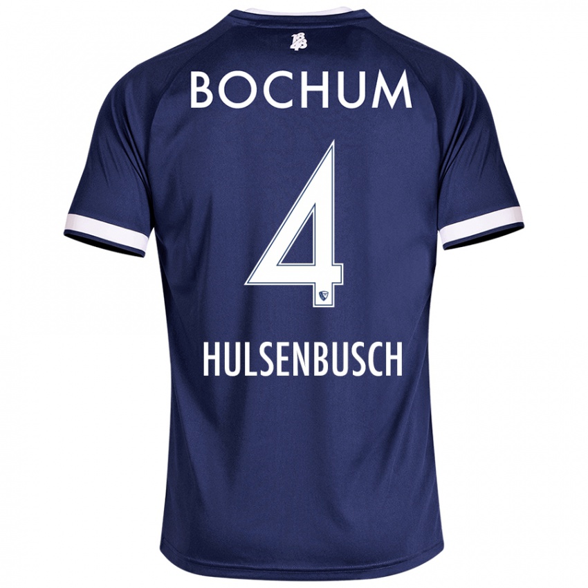 Niño Camiseta Daniel Hülsenbusch #4 Azul Oscuro 1ª Equipación 2024/25 La Camisa Argentina