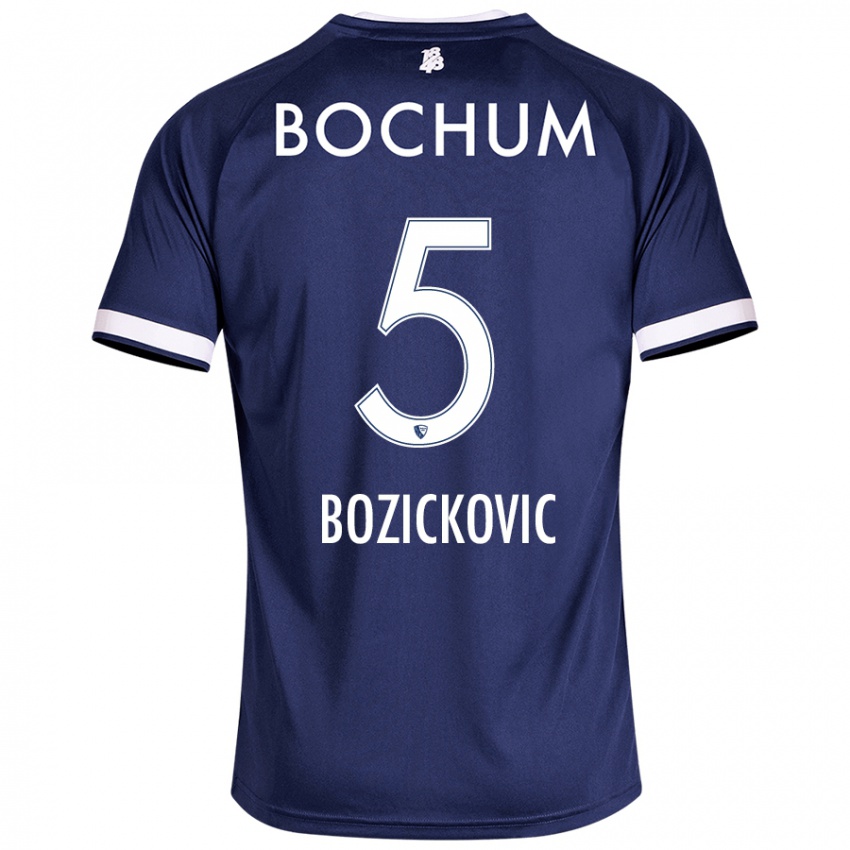 Niño Camiseta Niko Bozickovic #5 Azul Oscuro 1ª Equipación 2024/25 La Camisa Argentina