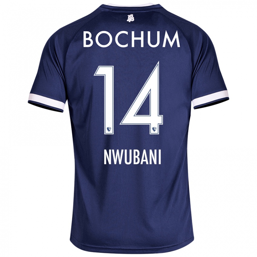 Niño Camiseta Keleb Nwubani #14 Azul Oscuro 1ª Equipación 2024/25 La Camisa Argentina