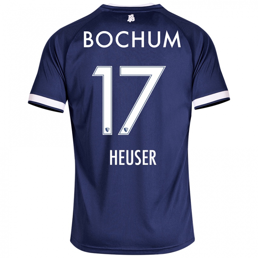 Niño Camiseta Ben Heuser #17 Azul Oscuro 1ª Equipación 2024/25 La Camisa Argentina