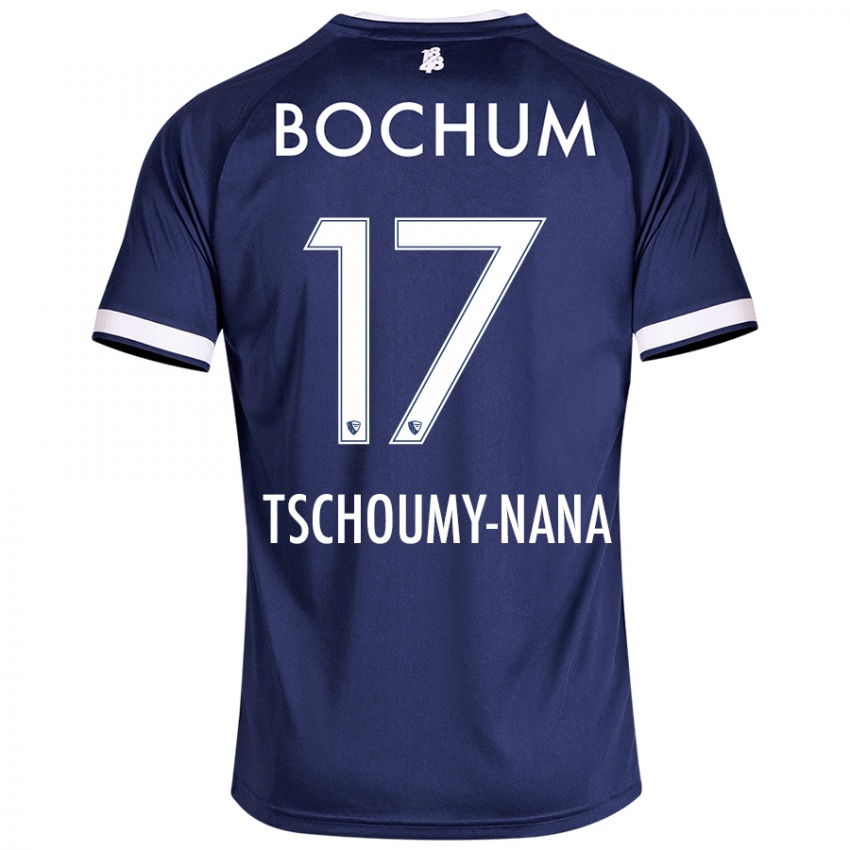 Niño Camiseta Daryl Tschoumy-Nana #17 Azul Oscuro 1ª Equipación 2024/25 La Camisa Argentina