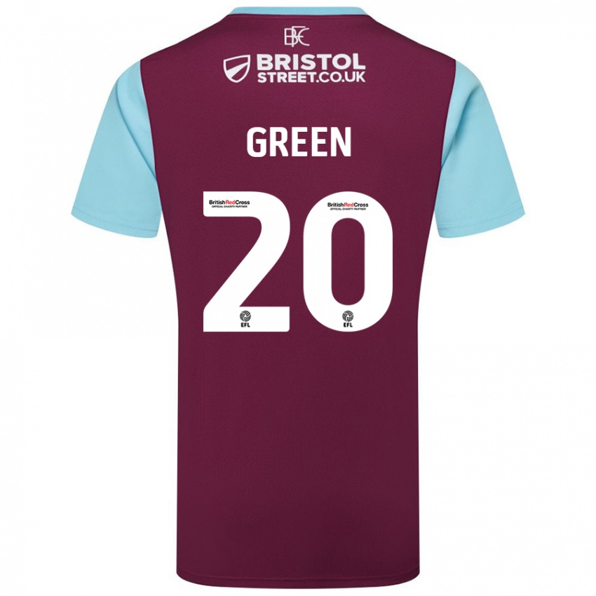 Niño Camiseta Etienne Green #20 Borgoña Azul Cielo 1ª Equipación 2024/25 La Camisa Argentina