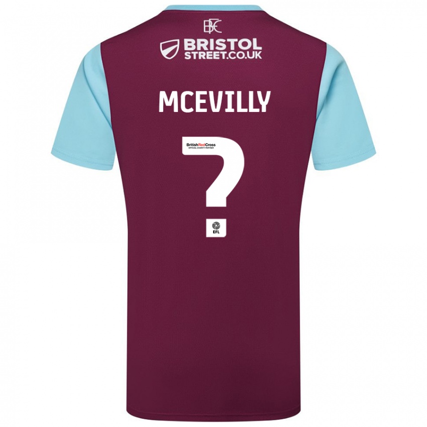 Niño Camiseta Jack Mcevilly #0 Borgoña Azul Cielo 1ª Equipación 2024/25 La Camisa Argentina