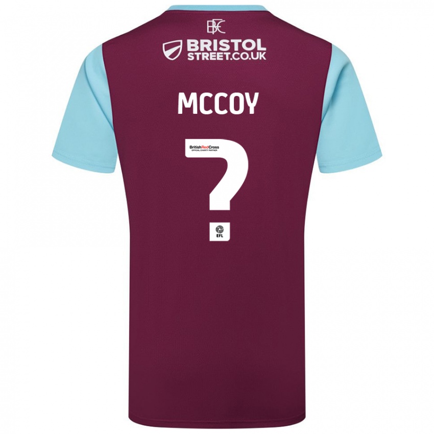 Niño Camiseta Adam Mccoy #0 Borgoña Azul Cielo 1ª Equipación 2024/25 La Camisa Argentina