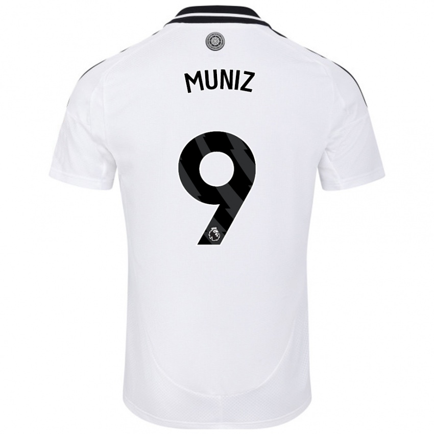 Niño Camiseta Rodrigo Muniz #9 Blanco 1ª Equipación 2024/25 La Camisa Argentina