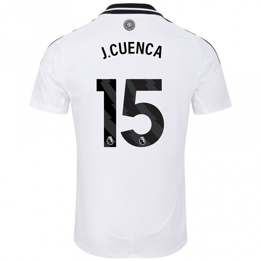 Niño Camiseta Jorge Cuenca #15 Blanco 1ª Equipación 2024/25 La Camisa Argentina