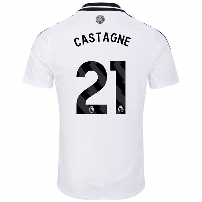 Niño Camiseta Timothy Castagne #21 Blanco 1ª Equipación 2024/25 La Camisa Argentina