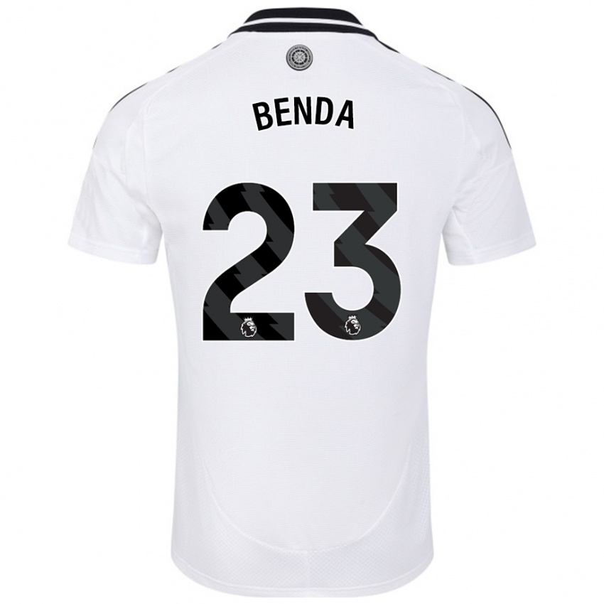 Niño Camiseta Steven Benda #23 Blanco 1ª Equipación 2024/25 La Camisa Argentina