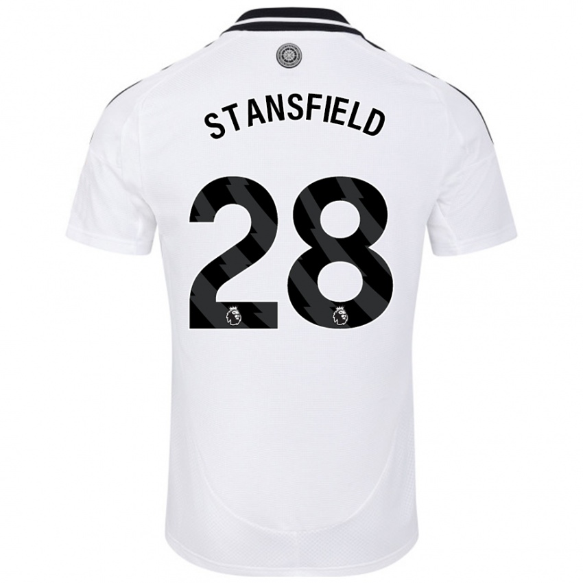 Niño Camiseta Jay Stansfield #28 Blanco 1ª Equipación 2024/25 La Camisa Argentina