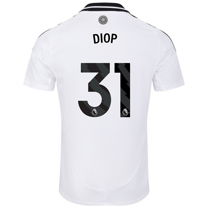 Niño Camiseta Issa Diop #31 Blanco 1ª Equipación 2024/25 La Camisa Argentina