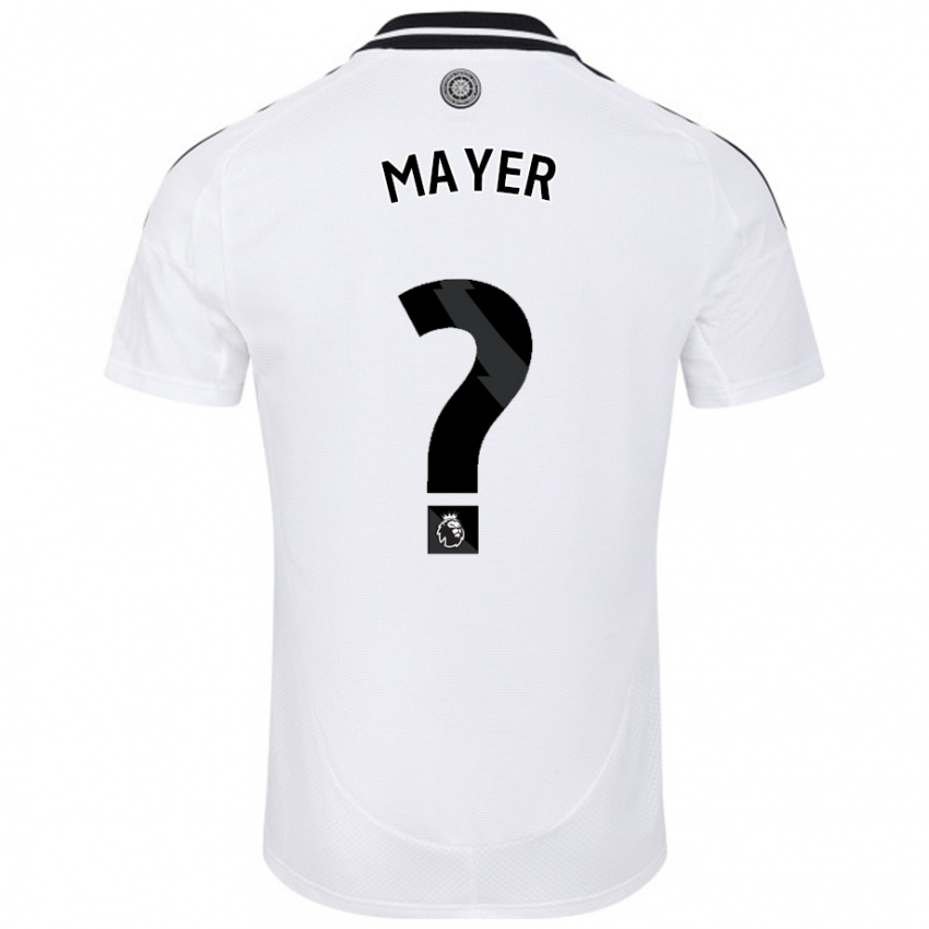 Niño Camiseta Oliver Mayer #0 Blanco 1ª Equipación 2024/25 La Camisa Argentina