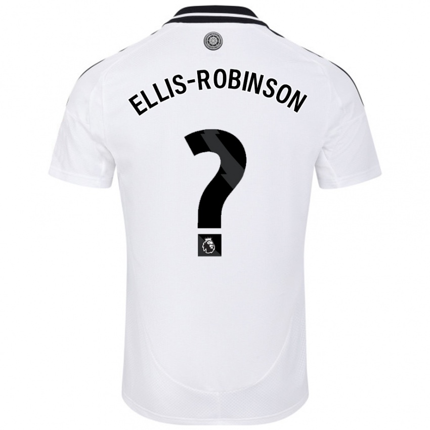 Niño Camiseta Eddie Ellis-Robinson #0 Blanco 1ª Equipación 2024/25 La Camisa Argentina