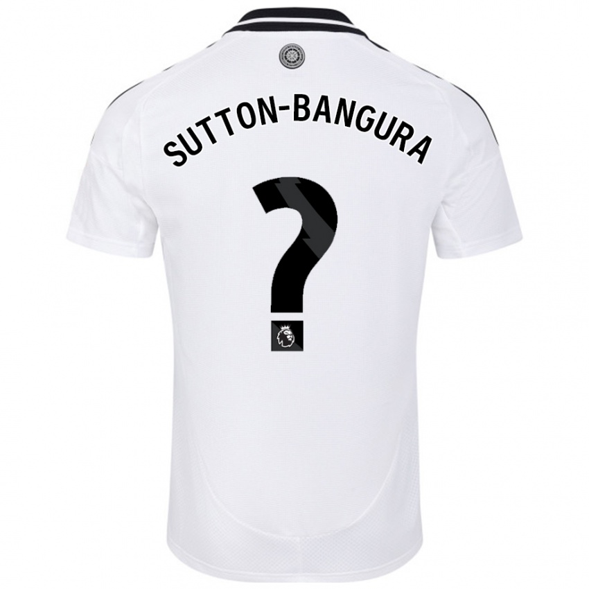 Niño Camiseta William Sutton-Bangura #0 Blanco 1ª Equipación 2024/25 La Camisa Argentina