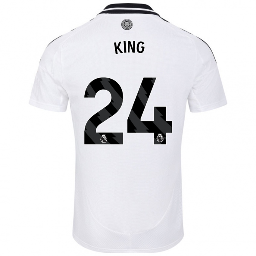 Niño Camiseta Joshua King #24 Blanco 1ª Equipación 2024/25 La Camisa Argentina