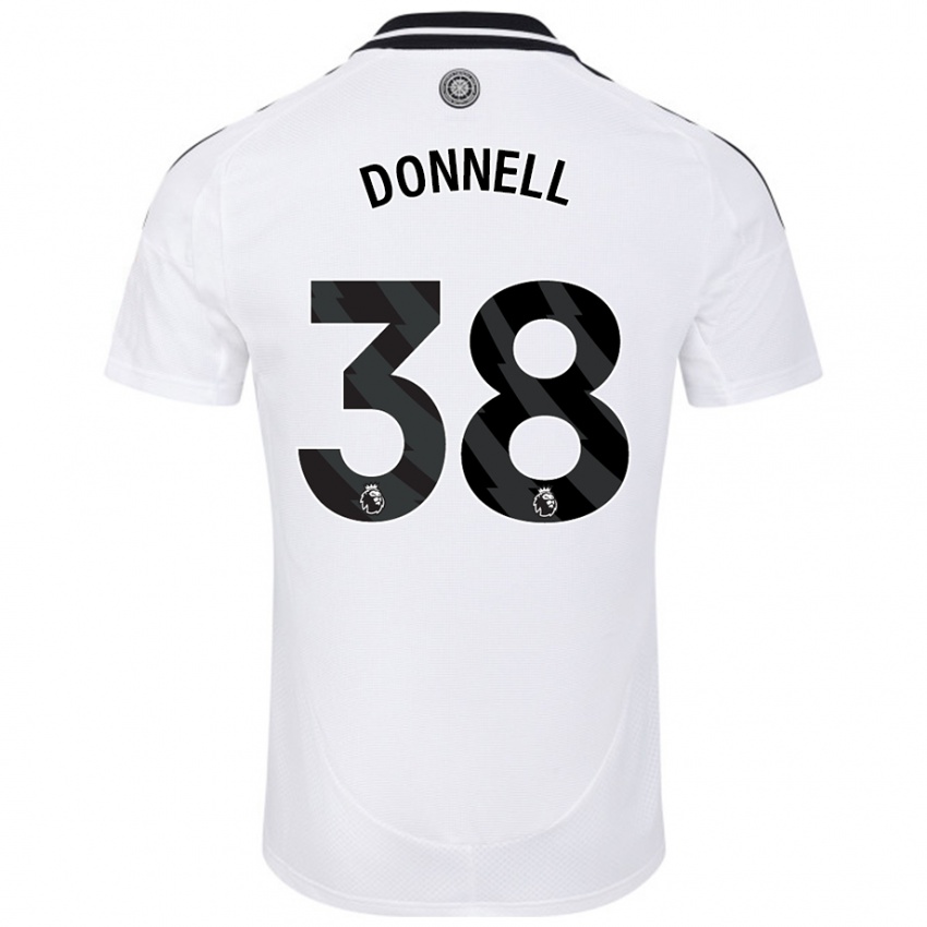 Niño Camiseta Chris Donnell #38 Blanco 1ª Equipación 2024/25 La Camisa Argentina