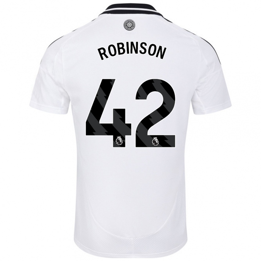 Niño Camiseta Charlie Robinson #42 Blanco 1ª Equipación 2024/25 La Camisa Argentina