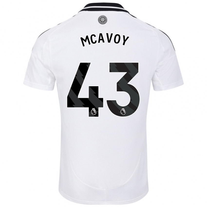 Niño Camiseta Connor Mcavoy #43 Blanco 1ª Equipación 2024/25 La Camisa Argentina