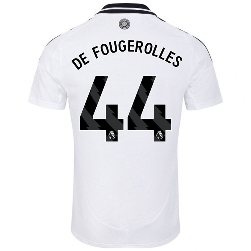 Niño Camiseta Luc De Fougerolles #44 Blanco 1ª Equipación 2024/25 La Camisa Argentina