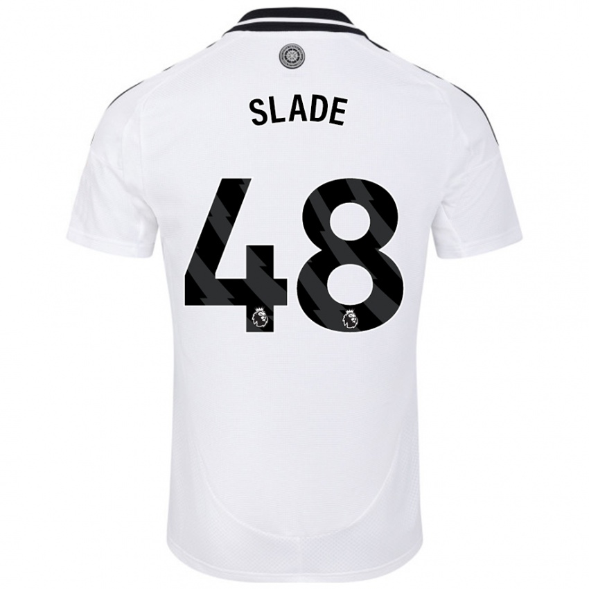 Niño Camiseta Bradley Slade #48 Blanco 1ª Equipación 2024/25 La Camisa Argentina