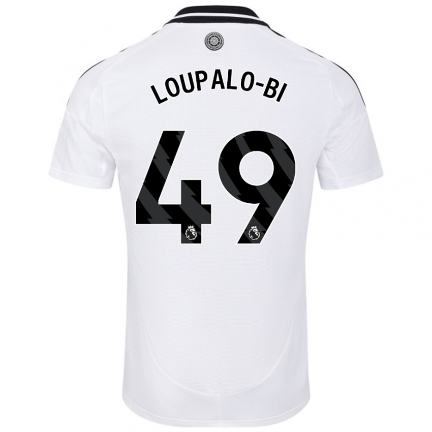 Niño Camiseta Aaron Loupalo-Bi #49 Blanco 1ª Equipación 2024/25 La Camisa Argentina