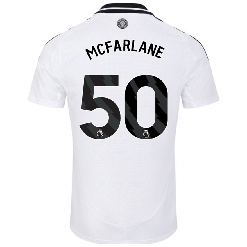 Niño Camiseta Callum Mcfarlane #50 Blanco 1ª Equipación 2024/25 La Camisa Argentina