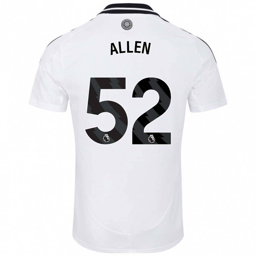 Niño Camiseta Michael Allen #52 Blanco 1ª Equipación 2024/25 La Camisa Argentina