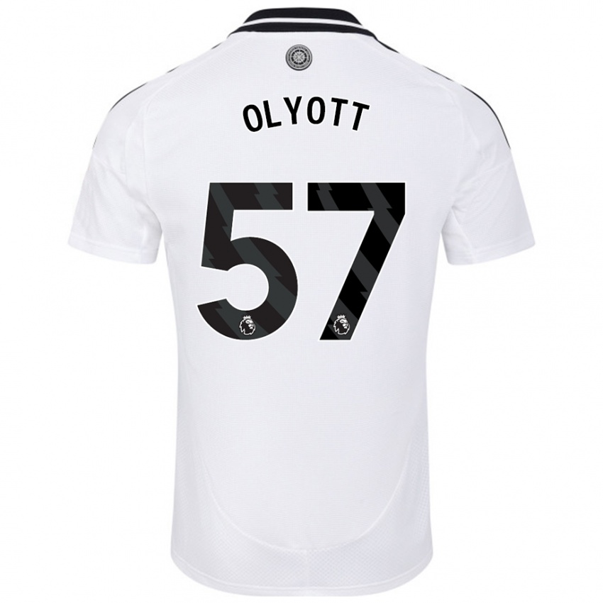 Niño Camiseta Tom Olyott #57 Blanco 1ª Equipación 2024/25 La Camisa Argentina