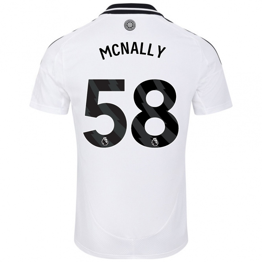 Niño Camiseta Alfie Mcnally #58 Blanco 1ª Equipación 2024/25 La Camisa Argentina