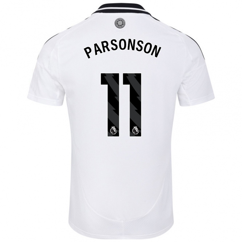 Niño Camiseta Madi Parsonson #11 Blanco 1ª Equipación 2024/25 La Camisa Argentina