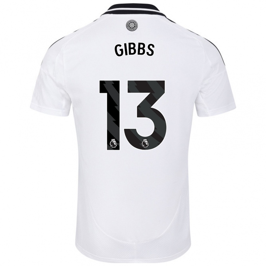 Niño Camiseta Frankie Gibbs #13 Blanco 1ª Equipación 2024/25 La Camisa Argentina