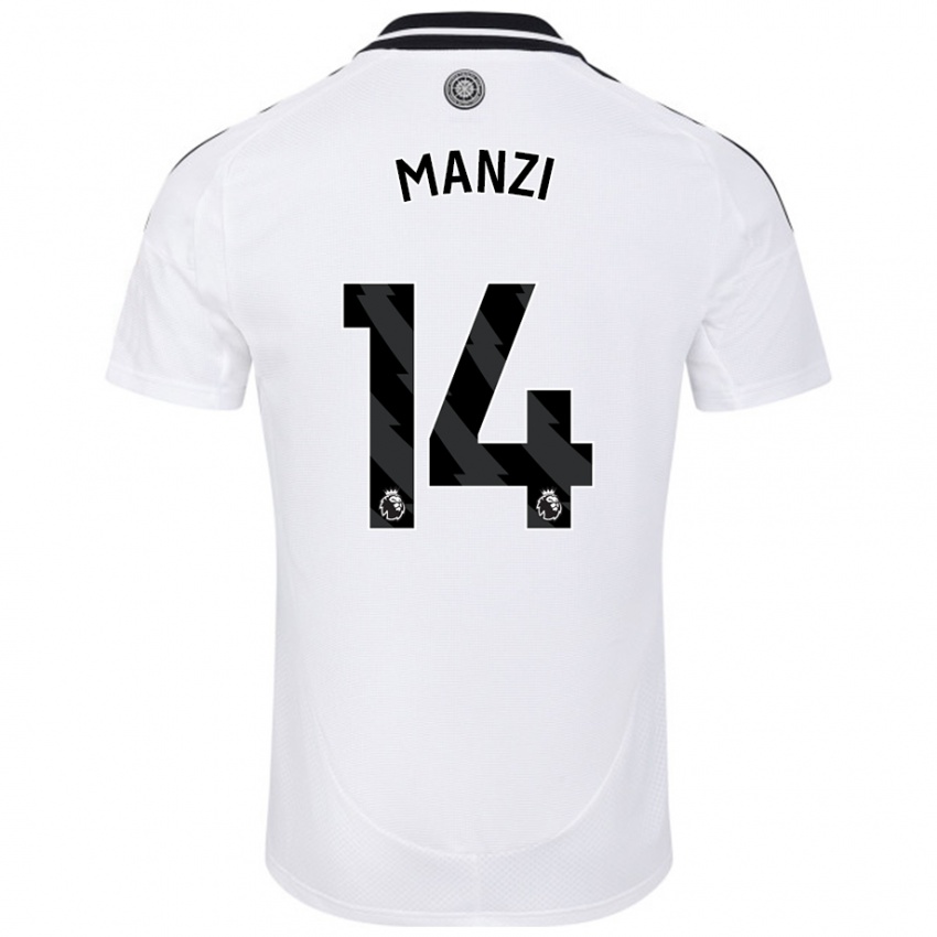 Niño Camiseta Sophie Manzi #14 Blanco 1ª Equipación 2024/25 La Camisa Argentina