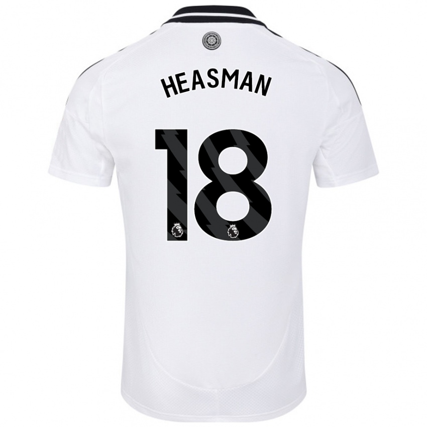 Niño Camiseta Georgia Heasman #18 Blanco 1ª Equipación 2024/25 La Camisa Argentina