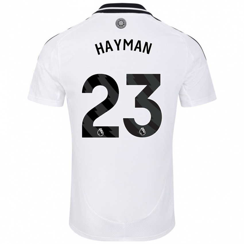 Niño Camiseta Alex Hayman #23 Blanco 1ª Equipación 2024/25 La Camisa Argentina