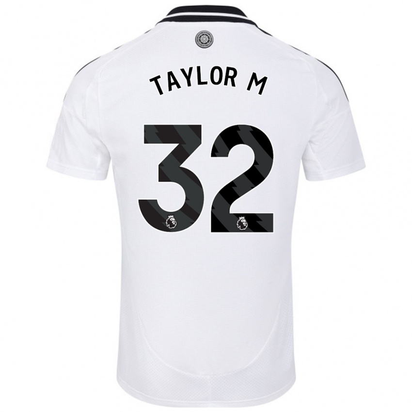 Niño Camiseta Belle Taylor-M #32 Blanco 1ª Equipación 2024/25 La Camisa Argentina