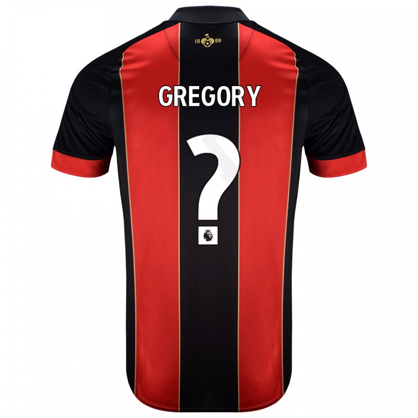 Niño Camiseta Karlos Gregory #0 Rojo Negro 1ª Equipación 2024/25 La Camisa Argentina