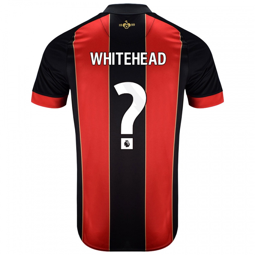 Niño Camiseta Tommy Whitehead #0 Rojo Negro 1ª Equipación 2024/25 La Camisa Argentina