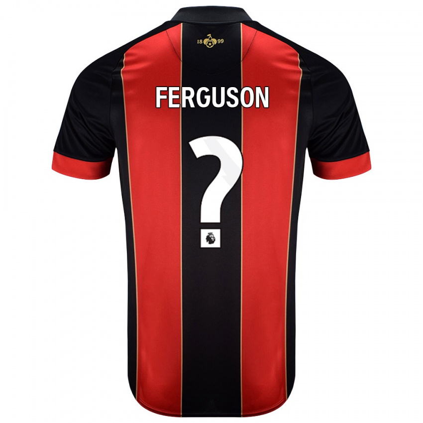 Niño Camiseta Josh Ferguson #0 Rojo Negro 1ª Equipación 2024/25 La Camisa Argentina