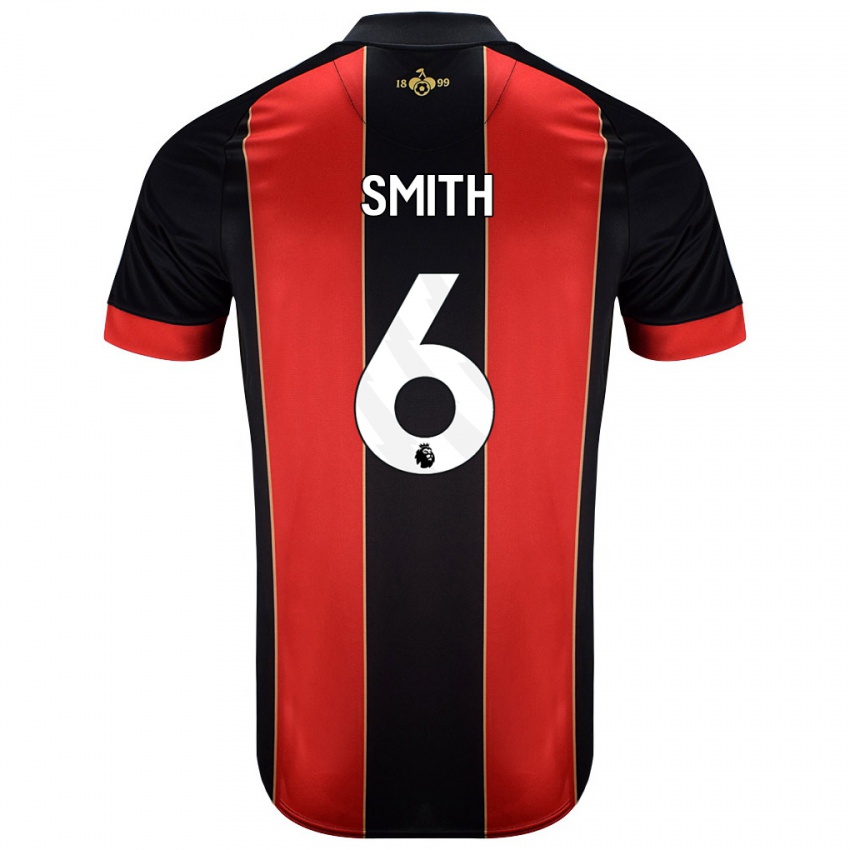 Niño Camiseta Maisy Smith #6 Rojo Negro 1ª Equipación 2024/25 La Camisa Argentina